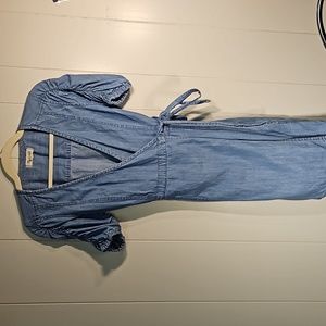 Madewell denim wrap dress